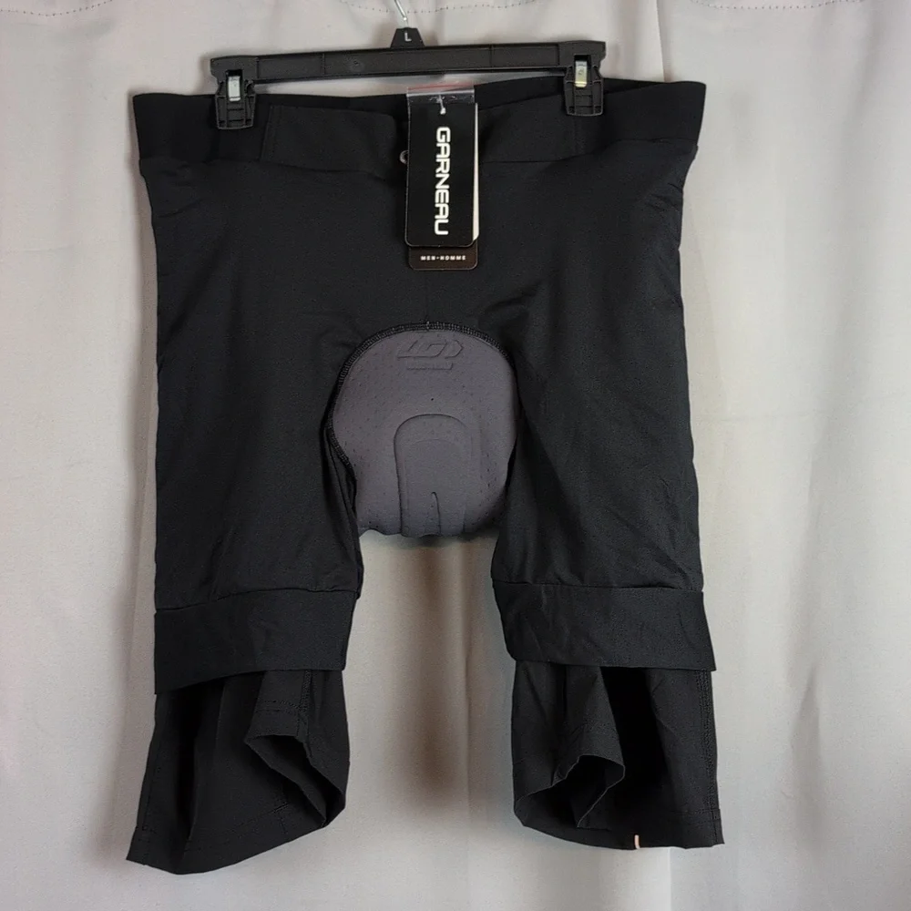 Garneau‎ Sleek Black Athletic Biking Cycling Shorts for Men